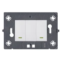 Interruptor Doble Conmutable Cuadrado Arteor Blanco