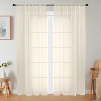 Cortina Visillo Velo Casatua 2 Paños de 135cm x 220 cm