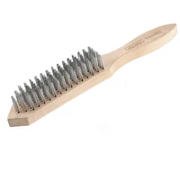 Cepillo Escobilla Acero 25 x 0.33 mm Mango Madera Uyustools
