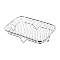 Cesta para Air Fryer Rectangular En Acero