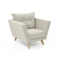 Poltrona Grecia 84x89x81 Con Apoyabrazos Tela Taupe