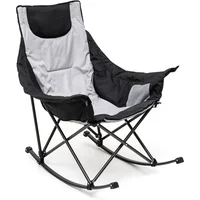 Silla Mecedora de Camping en Acero con Acolchado Alto SunnyFeel