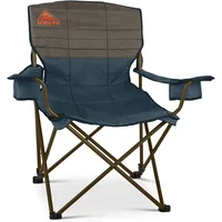 Silla Plegable de Camping Reclinable en Acero con Portavasos Térmico Kelty