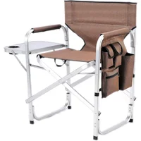 Silla Plegable de Camping para Exterior en Aluminio Compacta con Mesa Lateral Stylish Camping