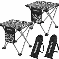 Sillas Plegables de Camping para Exterior en Acero Compactas y Portátiles Roptat