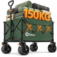 Carretilla Sekey 150 kg Cloruro de polivinilo y Oxford Tipo Plegable