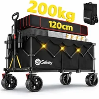 Carretilla Sekey 200 kg Cloruro de polivinilo y Oxford Tipo Plegable