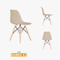 Silla de Comedor Arena Eames Bonno Set X 3 Unidades