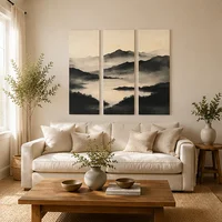 Tríptico Paisaje Zen 30x90cms