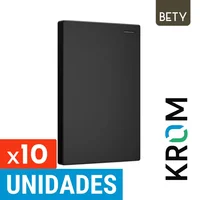 Interruptor Sencillo 10a-250V Color Negro Serie Bety Krom Set X 10 Unidades