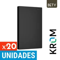 Interruptor Sencillo 10a-250V Color Negro Serie Bety Krom Set X 20 Unidades