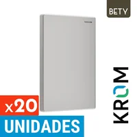 Interruptor Conmutable 10a-250V Color Silver Serie Bety Krom Set X 20 Unidades