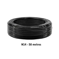 Cable N14 Negro Rollo x 50 Metros