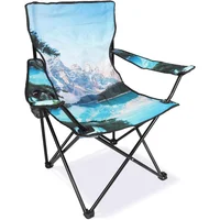 Silla Plegable de Camping Compacta en Acero con Portavasos Northroad