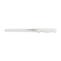 Cuchillo 10 pulgadas para Pan Tramontina Profesional Blanco en Acero Inoxidable y Mango en Polipropileno Set X 12 Unidades