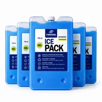 Kit x 5 Pila Frío 750ml Congelados -18 -20°c Sustituto Hielo Seco