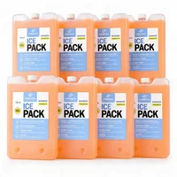 Kit x 8 Pila Frío 750ml 2°c a 8°c Sustituto Hielo Seco