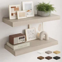 Repisa flotante de madera de ingeniería gris 76,2 x 30,5 x 3,8 cm Fun Memories