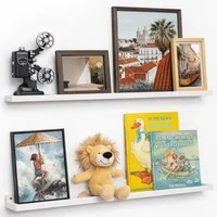 Repisa flotante de madera blanco 81,3 x 30,5 x 5,1 cm Fun Memories