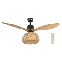 Ventilador de Techo 52" Chocolate 1l E27 40w Control Remoto Dc