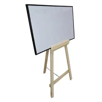 Pizarra Tablero Acrilico Liso Borrable 80x60 + Tripode Set X 5 Unidades