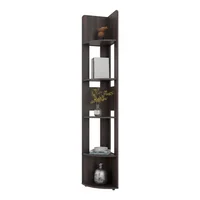 Estante Esquinero Home E-m7 180x30x30 Rta Café