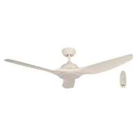 Ventilador de Techo Led Inteligente 52" Blanco 1l 20w Con Control Remoto