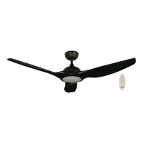 Ventilador de Techo Led Inteligente 52" Negro 1l 20w 3000/40