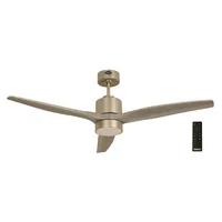 Ventilador de Techo Led Niquel 52" Dc 18w 120v Control Remoto