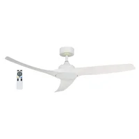 Ventilador de Techo Led Exterior Blanco Dc 52" 20w