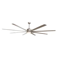 Ventilador de Techo Led 96" Níquel Satinado 1l 24w Con Control Remoto