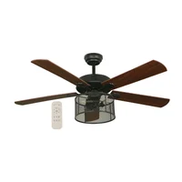 Ventilador de Techo Negro Dc 52" 3l E27 40w