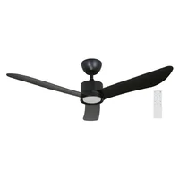 Ventilador de Techo Led Exterior Negro 50" Dc 20w Control Remoto