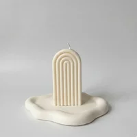 Set Decorativo de Velas Lu y Base Decorativa
