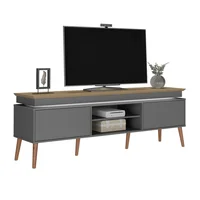 Mueble Tv de Hasta 75" Lumina 62x180x41cm Gris