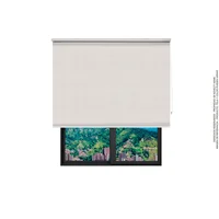 Cortina Enrollable Blackout Azalea Marfil C125 Md 160x180 cm
