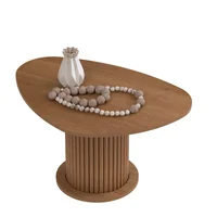 Mesa de Centro Estilo Nórdico Prime 41x75x52cm En Mdp Marrón