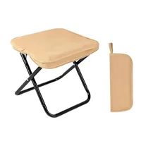 Silla Plegable Ultra Ligera Portátil Resistente Camping T2 Caqui