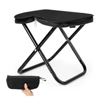 Silla Plegable Portátil Ultra Ligera Resistente Camping T2 Negro