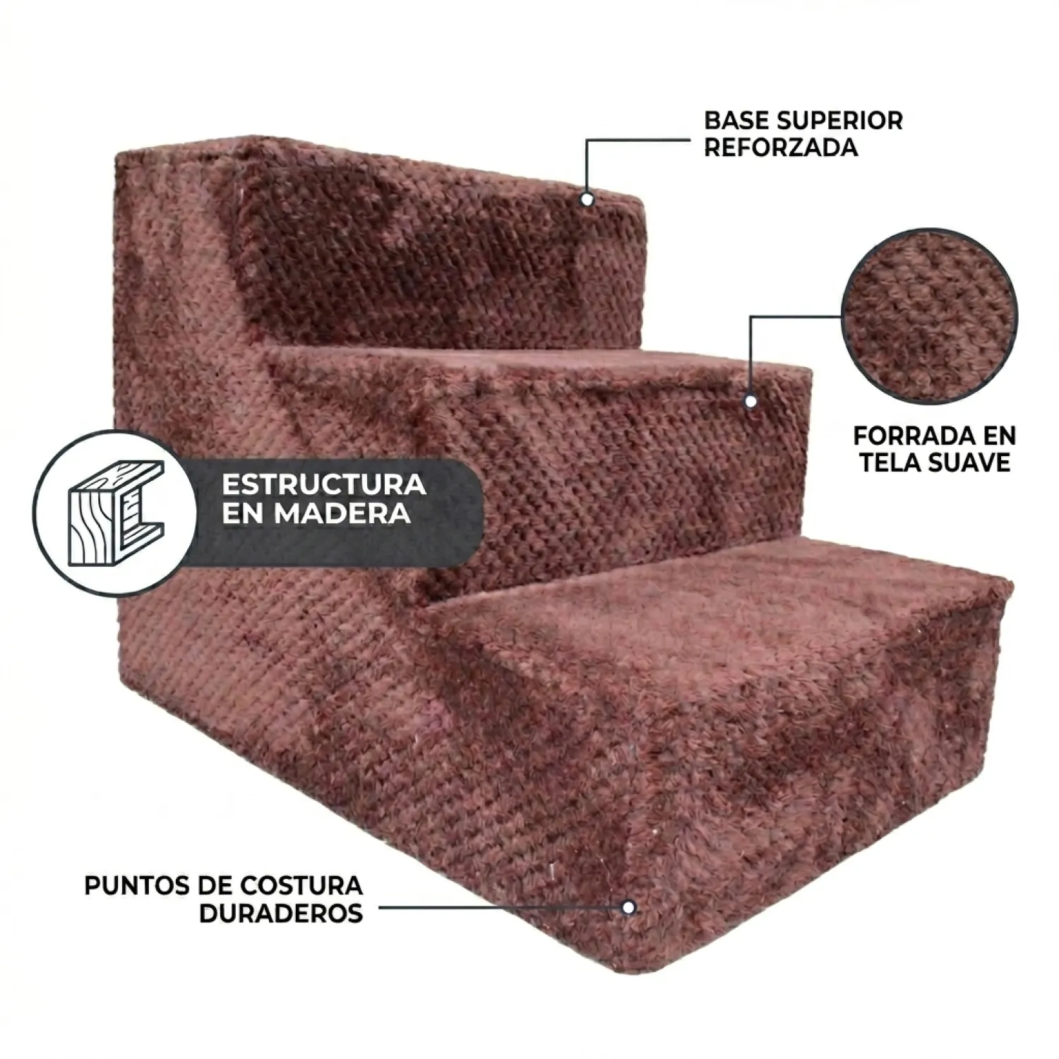 Escalera para Perro Pequeño En Madera 5