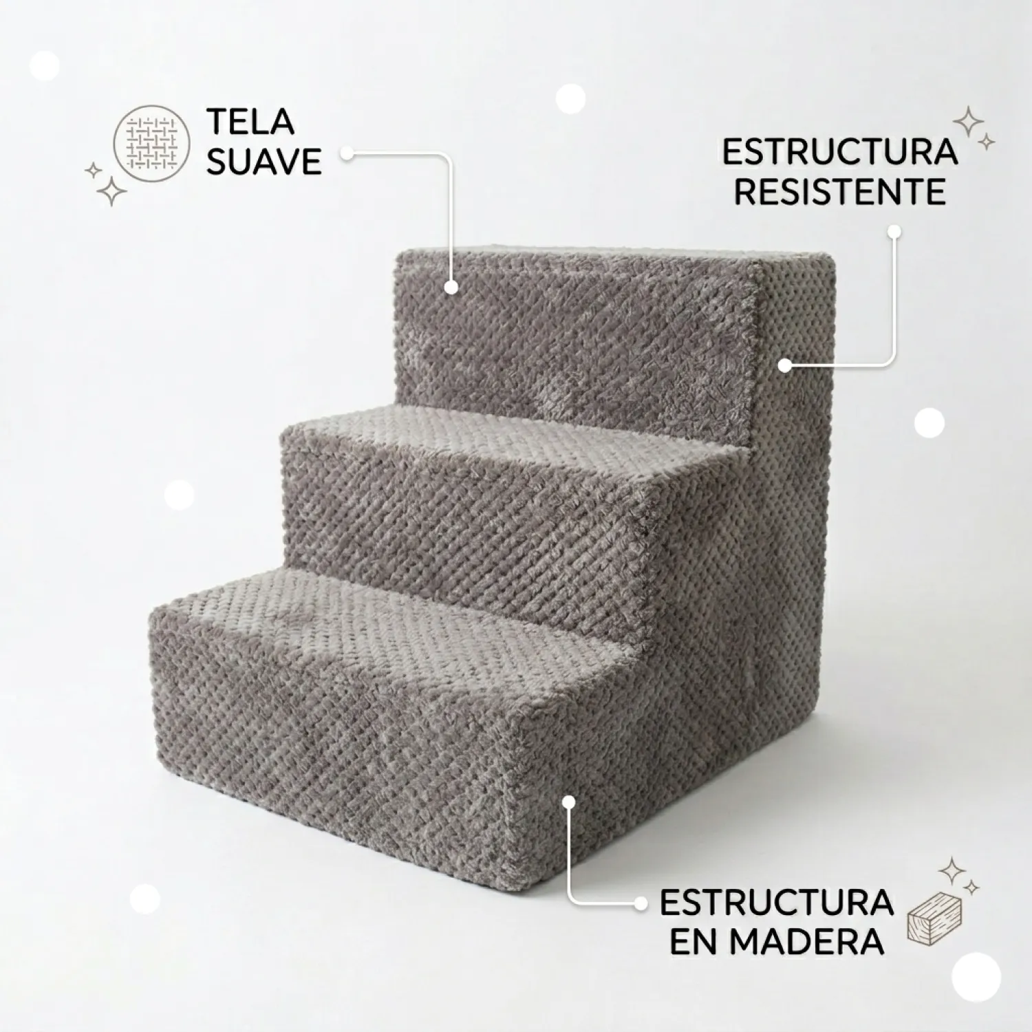 Escalera para Perro Mediano En Madera 5