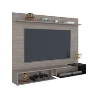 Panel de Tv 65" Desa 128x164x28 Rta Gris Chocolate Oscuro