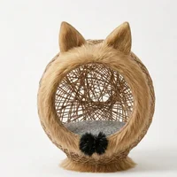Cama Nido de Peluche para Gatos Con Cojín