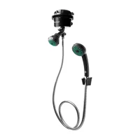 Ducha Eléctrica Fusión Dirigible Negra Kit 110v 3960 Watts Incluye Regadera, Teleducha, Válvula Desviadora y Soporte para Teleducha