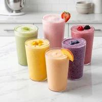 Vaso 8 Onzas Policarbonato Arenado Jgo X6
