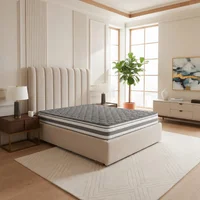Combo Colchón queen Tokyo Beige Ortopedico 160x190 + Base Cama + 2 Almohadas