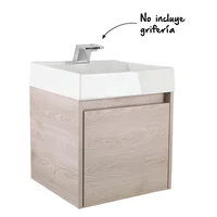 Mueble de Baño Ceniza con Lavamanos Fussion 45 cm Corona