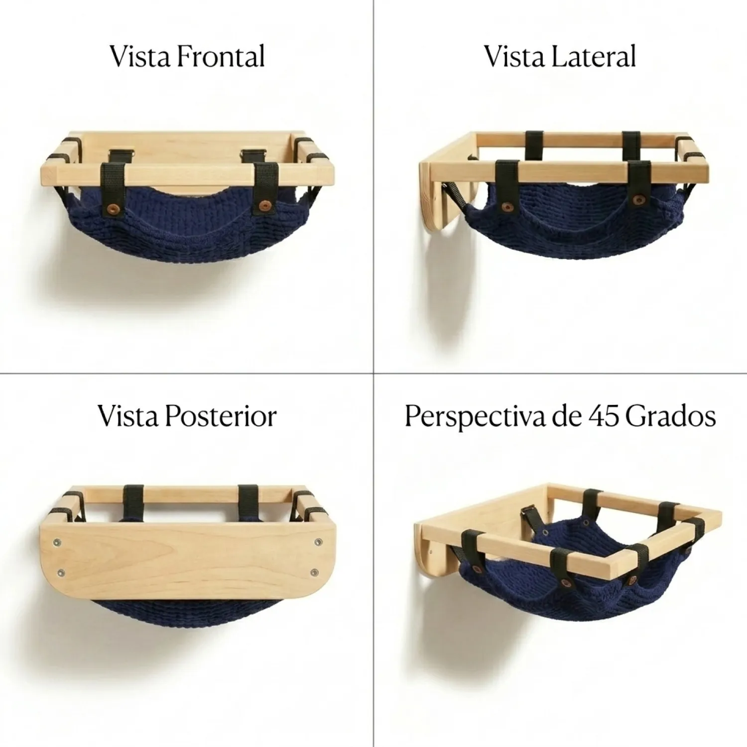 Hamaca de Pared para Gatos En Pino 3
