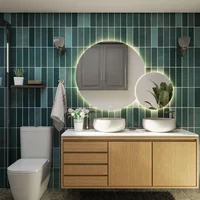 Espejo de Baño Alya Diseño Redondo Con Luz Led Profesional Cálida