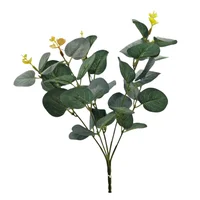 Racimo Eucalipto 32cm 5 Tallos Azul